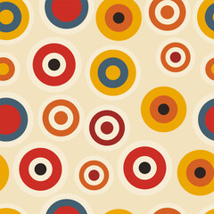 Colorful Polka Dot seamless pattern