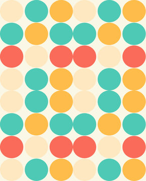 Colorful Polka Dot seamless pattern