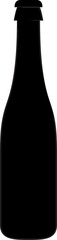 beer wine bottle silhouette