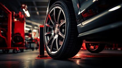 wheel tyre of the car