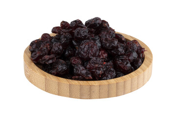 cranberries in a wooden bowl