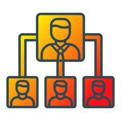 Obraz premium Organization Structure Icon