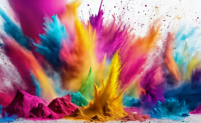 Explosion of colors  - obrazy, fototapety, plakaty
