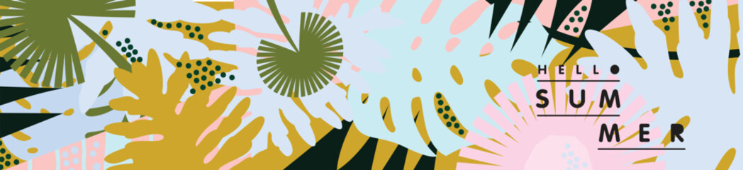 SUMMER HOLIDAY POSTER. TROPICAL SUMMER HOLIDAY. PINA COLADA RETREAT