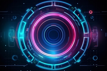Obraz premium abstract technology background generative ai