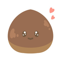 シンプルな栗キャラクター⭐︎PNG
