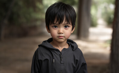 Captivating portrayal of an innocent and charming young child