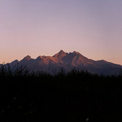 sunrise in the mountains (High Tatras)