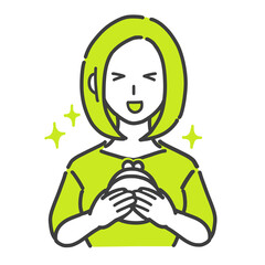 財布をもつ女性