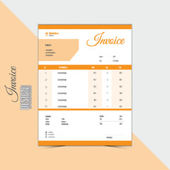 Business invoice design template