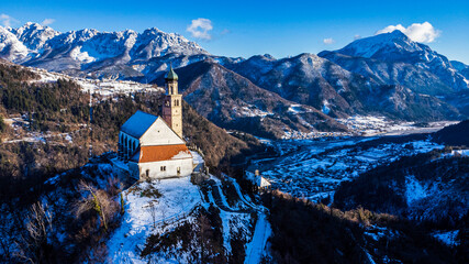 Master Church of San Pietro in Carnia. Top view - 639615000