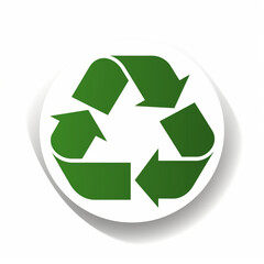Obraz premium recycle symbol icon