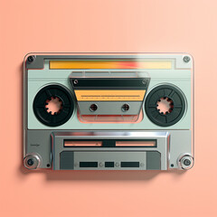 Naklejka premium Vintage cassette.