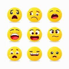 emojis smileys reacts png vector illustration smiley emoticon