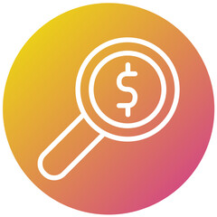 Magnifier Vector Icon Design Illustration