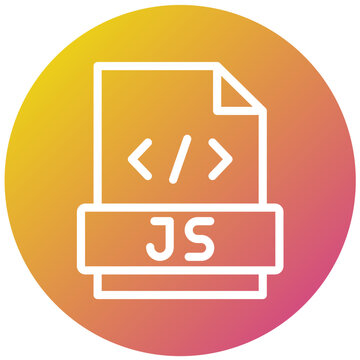 Javascript Vector Icon Design Illustration