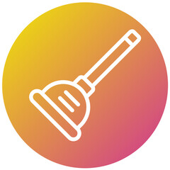 Plunger Vector Icon Design Illustration