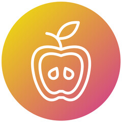 Apple Vector Icon Design Illustration