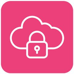 Locked Vector Icon Design Illustration