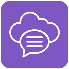 Chat bubble Vector Icon Design Illustration