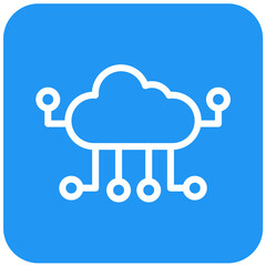 Cloud computing Vector Icon Design Illustration