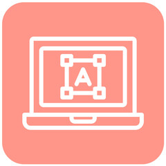 Font size Vector Icon Design Illustration