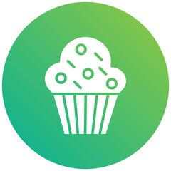 Muffin Vector Icon Design Illustration