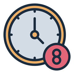 Working Hours filled line icon