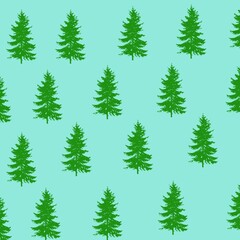 green pine background