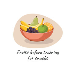 Fruit plate on white background