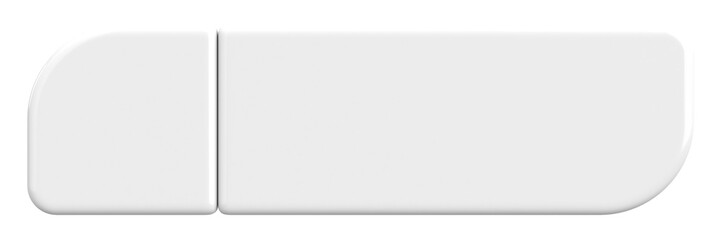 3D button. Empty button. 3D illustration.