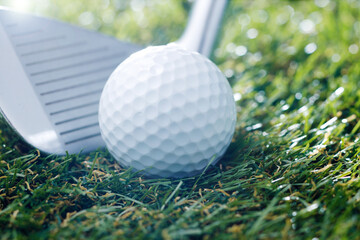 ゴルフイメージ、ゴルフボールやゴルフクラブ