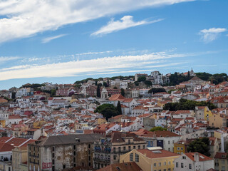 Fototapeta na wymiar Lisbon, Portugal from above