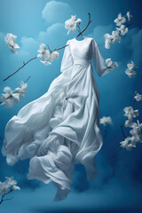 Floating Clothes, Hanging dress, Generative AI
