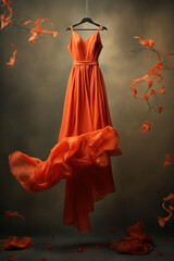 Floating Clothes, Hanging dress, Generative AI