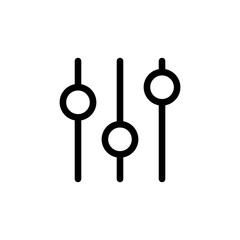 sound volume level icon, control panel slide icon, sound controller icon, Adjustment settings slider icon	
