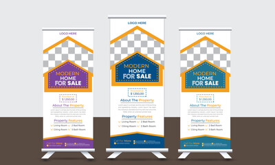 modern Roll-Up Or Pull-Up Banner template