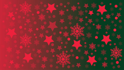 Abstract Christmas red and white background with star and snowflake ornaments. You can make stunning design with this creative background.