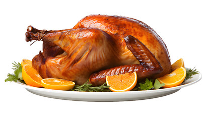 thanksgiving roasted turkey - obrazy, fototapety, plakaty