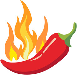 Hot chilli pepper icon