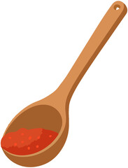 Paprika on spoon