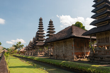 Traditional balinese house in official temple, Bali, Indonesia