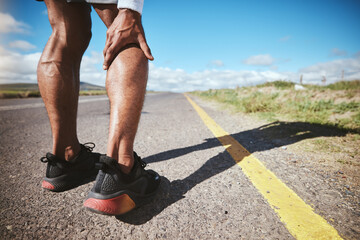 Legs injury, marathon runner or person massage nerve problem, calf muscle ache or fatigue burnout...