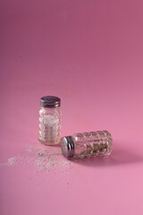 Vertical Photo of Salt and Pepper Containers