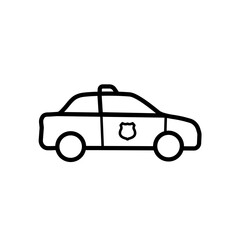 Police car - vector icon