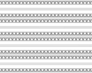 Vector sketch of regional ethnic traditional semaless seamless pattern baground pattern design illustration