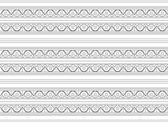 Vector sketch of regional ethnic traditional semaless seamless pattern baground pattern design illustration