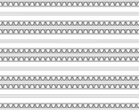 Vector sketch of regional ethnic traditional semaless seamless pattern baground pattern design illustration