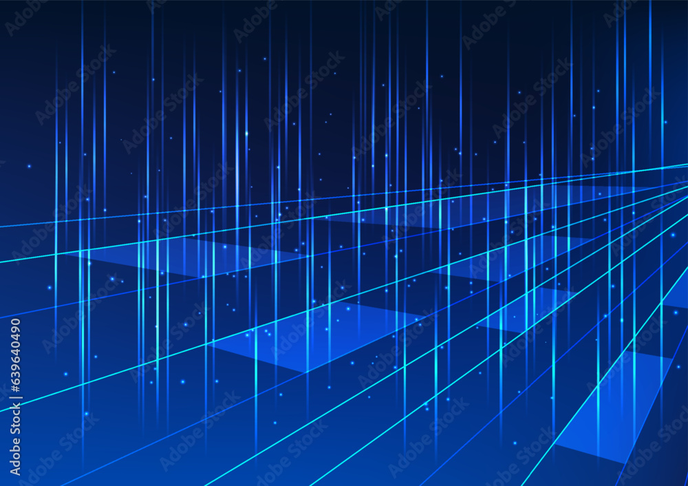 Poster metaverse technology background square shapes stacked on top of each other form square grids with in