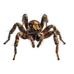 Araignée sauteuse (Salticidae spp.) avec transparence, sans background